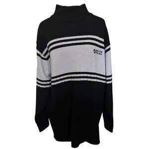 Southpole Authentic Collection Black & Gray Sweater 100% Acrylic Men's Size XL